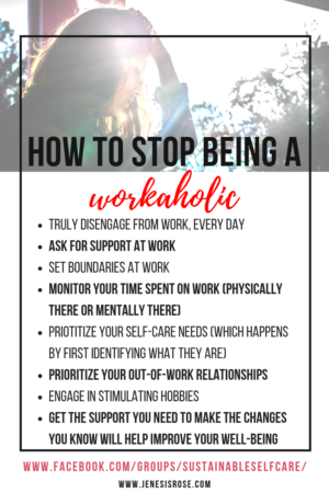 How to stop being a workaholic