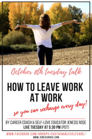 how to leave work at work