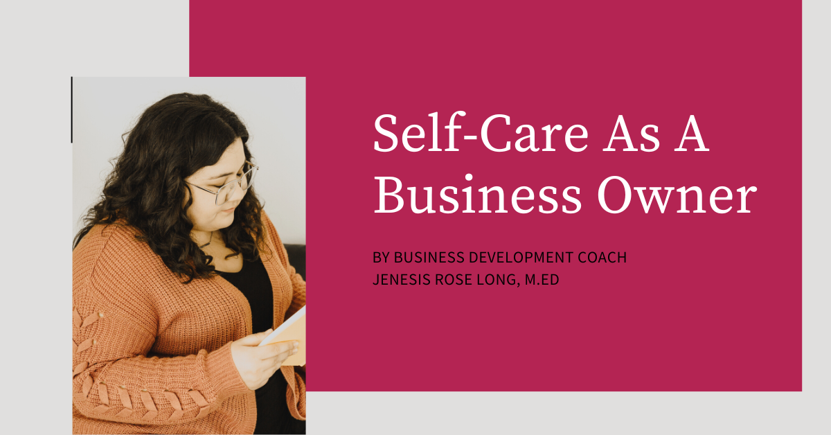 Self-Care As A Business Owner