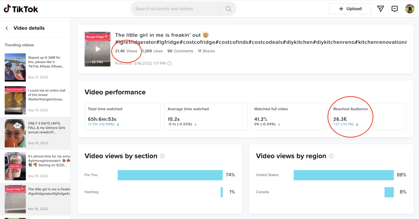 2 TikTok Video Stats Jenesis Rose Long Coaching - how to use tiktok