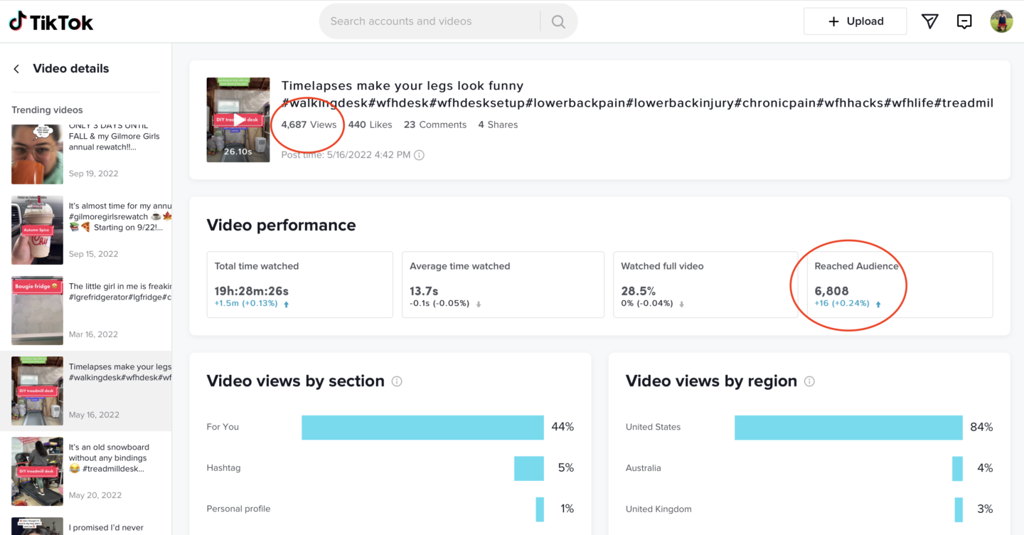 3 TikTok Video Stats Jenesis Rose Long Coaching - how to use tiktok